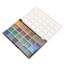 24 Farbiges Aquarellfarben-Set – Hoch pigmentiert, Perlmutt-Effekt für Nagelkunst & Zeichnungen