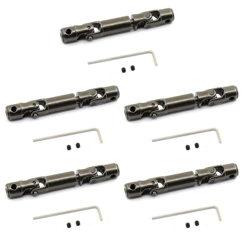 Rc Car Metal Drive Shaft Set Compatible With Wpl D12 C24 Mn99s D90 Henglong, 5Pcs Durable Upgrade 9169991584034