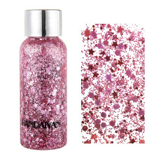 Holographic Glitter Gel for Face Body and Hair, ColorShifting Rainbow Shimmer, 4# Festival Makeup