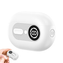 4 in 1 Electric Nail Clipper Rechargeable Nail Care Kit with Safety Trim and Nail Art Lamp