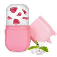 Ice Roller for Face and Eyes Reusable Silicone Cold Therapy Facial Roller Leakproof Design for Puffiness