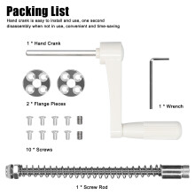 Heavy-Duty Router Lift Table Kit 200g White with 40mm Adjustment Screw