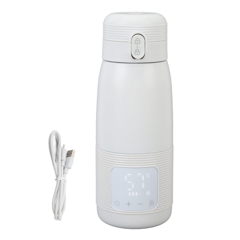 Portable Bottle Warmer 350ml USB Rechargeable Milk Warmer for Travel Car Airplane Constant Temperature