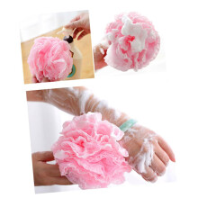 Loofah Shower Sponge Set 5pcs Soft Mesh Bath Pouf with Gentle Exfoliating Texture and Rich Foaming Action