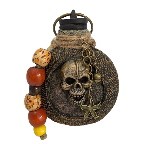 Pirate Romm -pullo, hartsia, 13x10x5cm