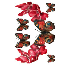 7 Sheets Waterproof Temporary Tattoos, Realistic Floral Full Sleeve Arm and Neck Tattoo Stickers