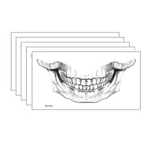 Halloween Temporary Tattoos Waterproof Scary Clown Mouth Face Stickers for Instant Costume Transformation
