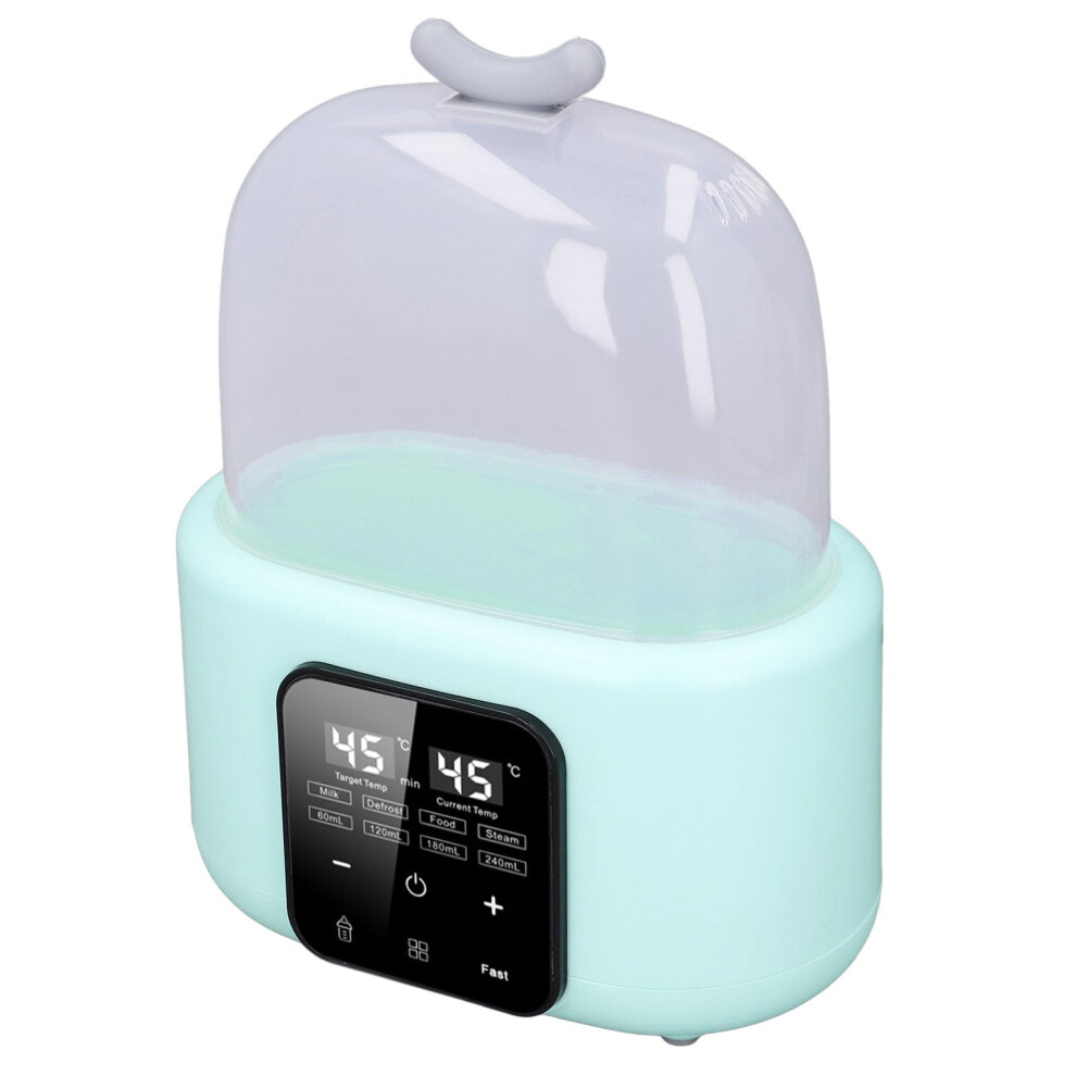 Smart Baby Bottle Warmer 110V With Temperature Control, Multi Bottle Heating And Fast Defrost Mode Green