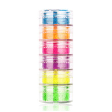 Neon Nail Powder Set with Vibrant Fluorescent Pigments for Nail Art, Makeup and MultiSurface Use