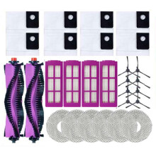 28PCS Main Side Brush Hepa Filter Mop Cloth Dust Bag Set for J15 Pro Ultra Vacuum Cleaner Replacement Parts