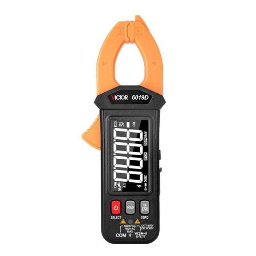 VICTOR VC6019D  Clamp Meter Rechargeable Digital Clamp Meter Auto Range AC  Current Tester Ultra Thin Design