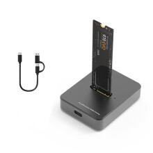 M.2 Nvme/ Docking Station USB3.1 Gen2 10Gbps SSD Drive External Reader Supports 2280 2260 2242 2230 SSD