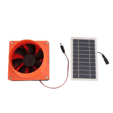 10W 12V Solar Exhaust Fan Solar Panel Ventilation Fan Kit for Chicken Coop Greenhouse Shed RVs Boats