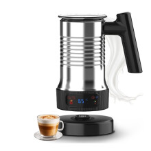 Moule-Lait Électrique, Machine à Chocolat Chaud Automatique 4 en 1, 500 W, avec Poignée, Mousseur à Lait Chaud et Froid, Prise UE