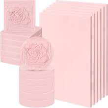 21 Bloques de Linóleo para Tallar Sellos de Goma de 4 X 6 Pulgadas y 2 X 2 Pulgadas, Redondos, Cuadrados y Rectangulares. Kit de Tallado para