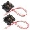 2 Pcs Light Bulb Sockets Fits for  Focus MK2 MK3 H7 with Long Cable 1