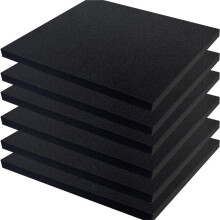 6 Schaumstoffplatten - 30 X 30 X 2,5 cm, Zuschneidbare Schaumstoffeinlagen für Koffer, Werkzeugkästen, Kameraaufbewahrung und Bastelarbeiten