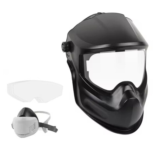 Welding Helmet with Large Viewing Area for ARC Pipeline Stick Grinding Cutting