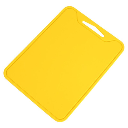 1PC Silicone Cutting Board for Kitchen: Foldable, , Anti-Skid Design Yellow