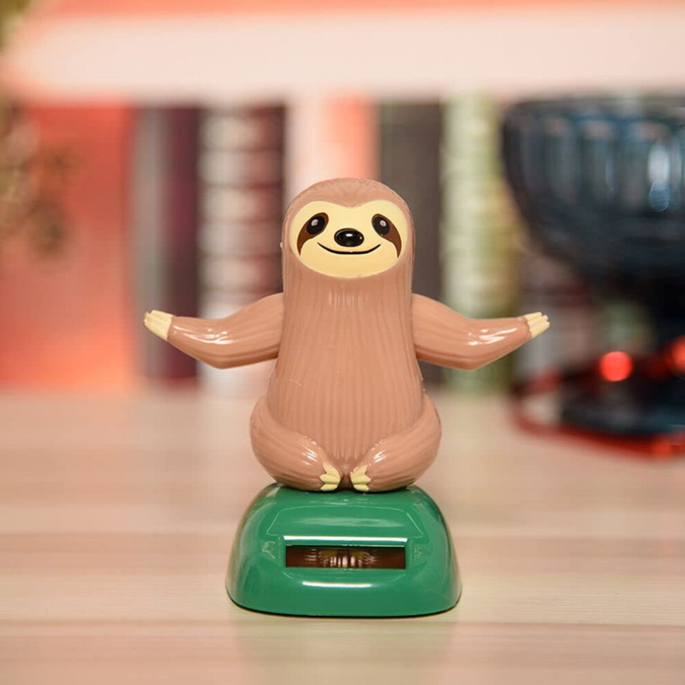 Solar Powered Dancing Sloth Car Dashboard Bobblehead Ornament, Energy Saving Collectible Gift 9169991586793