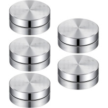 5Pack Pottery Trimming Spinner Set,Silver Aluminum Alloy Clay Tools for Pottery Wheel for Potters Clays Artists Ceramic