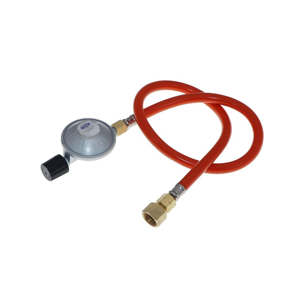 German Adjustable Gas Pressure Regulator 50 Mbar With 0.8M Hose G1/4-19Lh Thread For Butane/Propane Outdoor Camping 6033075650584
