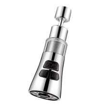 360 Universal Kitchen Faucet Extender with Filter Aerator Filter Washbasin Faucet Bubbler Nozzle Aerator Silvery