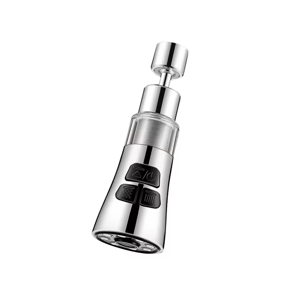 360 Universal Kitchen Faucet Extender With Filter Aerator Filter Washbasin Faucet Bubbler Nozzle Aerator Silvery 6031035670573