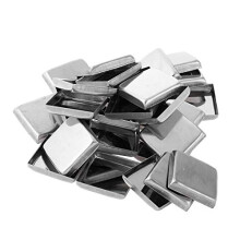 30pcs Magnetic Makeup Palette Pans, Round/Square Empty Aluminum for Eyeshadow Blush Lipstick 26mm