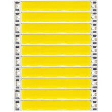 10PCS 3V 3.7V 60mm 8mm LED COB Strip 3W Warm Cold White Red COB LED Light Source for DIY Bicycle Work Lamp Warm