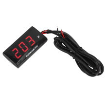 Motorrad Digital-Wasser-Temperaturanzeige 12V LCD 57x29x13mm Rot