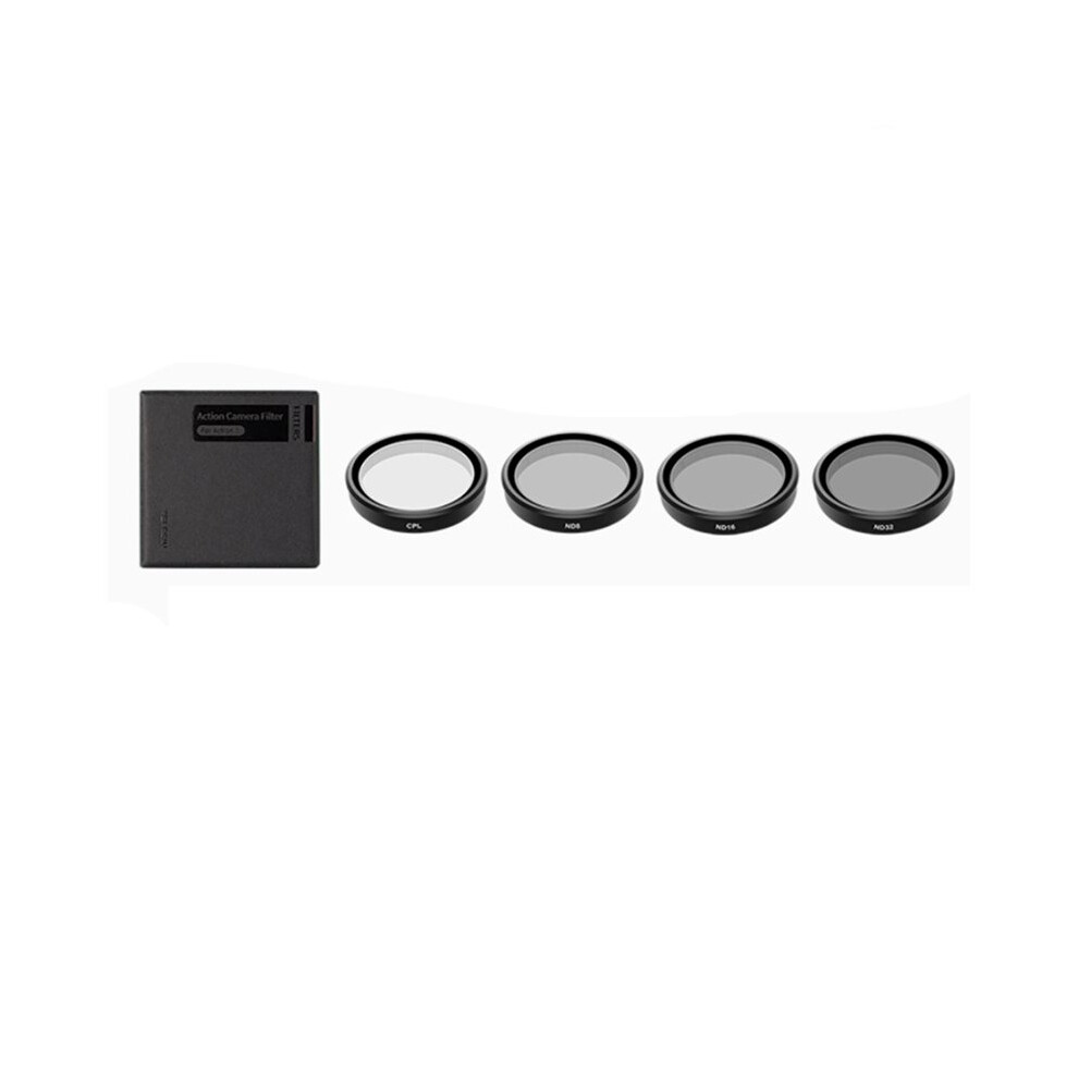 Telesin Cpl Nd8 Nd16 Nd32 Lens Filter Set For Osmo Action 5 Pro, Aluminum Alloy Frame Nd Cpl Filter Kit Camera Accessories 6032382797982
