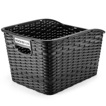 ROCKBROS Rear Bike Basket Large Capacity with Telescopic Cover Pets Bicycle Basket Fits for Most Rear Bike Rack