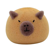 Capybara Bath Sponge for Sensitive Skin, Cute Animal Body Scrubber with Rich Foam and Gentle Exfoliation