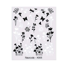 Nail Art Water Decals Sheet X005 Floral Leaves Nail Stickers for Easy DIY Manicure