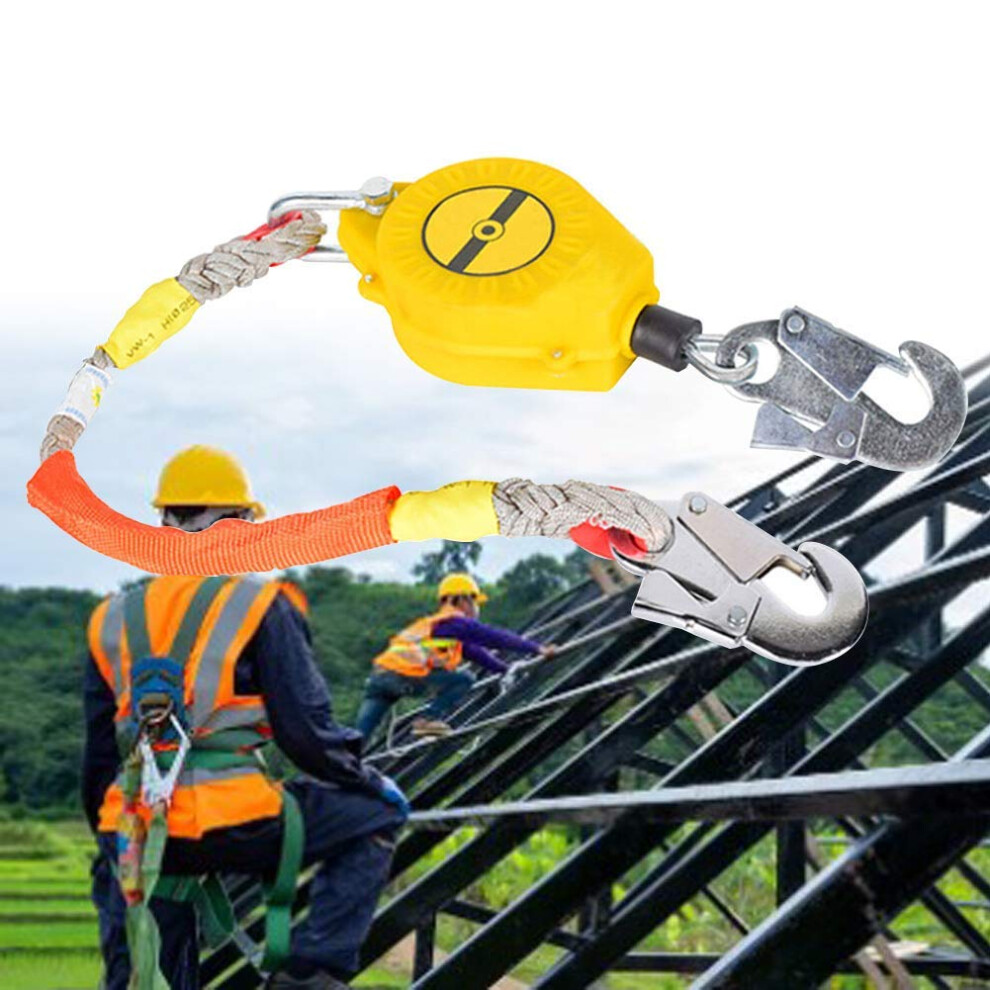 Self Retracting Lifeline For Roofing And Construction With Rapid Locking And Strength Hook 9169991590578