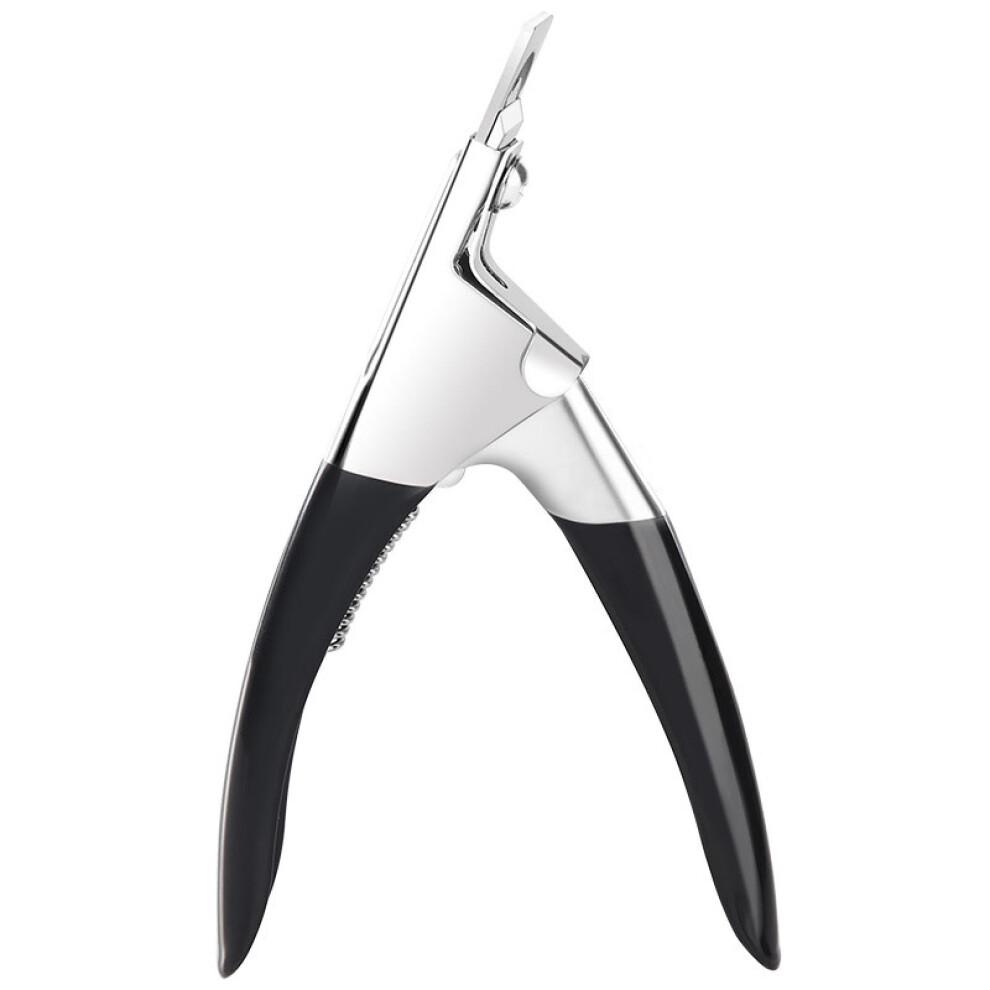 Nail Clippers French Tip UShaped Cutter Stainless Steel False Nail Trimmer for DIY Manicure