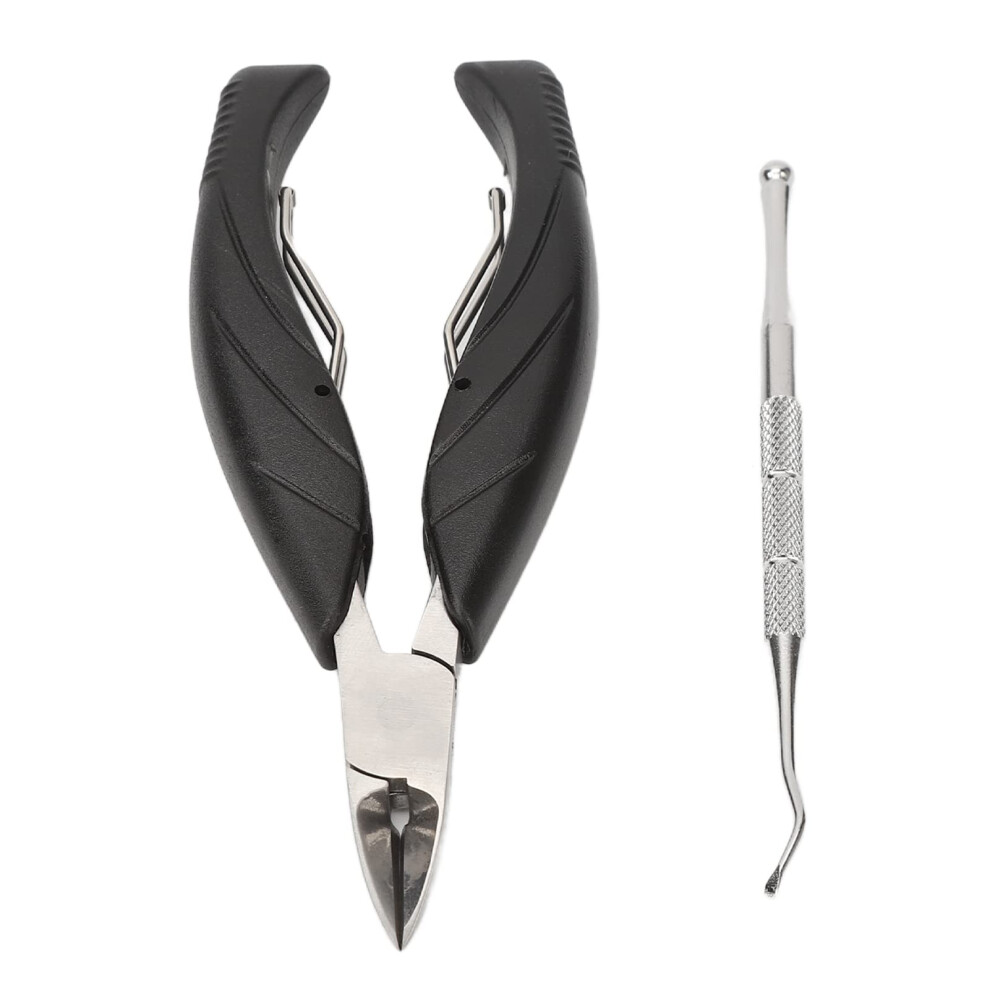 Professional Podiatrist Nail Clippers with Precise Curved Blade and Ingrown Toe Nail Remover Tool