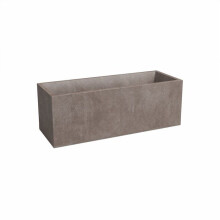 Jardinière SYDNEY - Kunststoff - Taupe - Rechteckig - 79,5x29,5x29,5 cm - 57 L - ARTEVASI