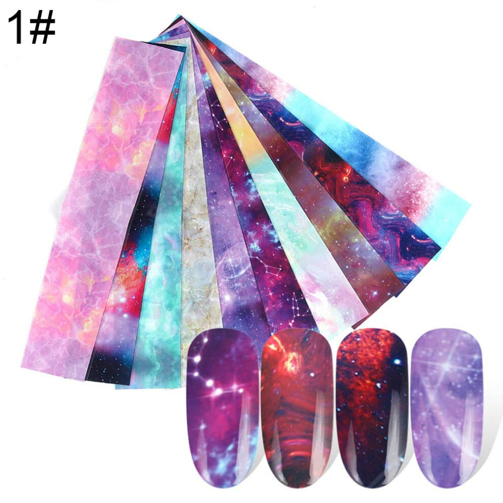 Night Sky Nail Art Stickers DIY Adhesive Decals for Fast Professional Manicure 1#