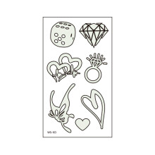 Temporary Tattoo Stickers Waterproof Luminous Music Symbols Glow in the Dark for Music Festival