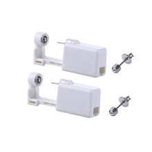 2pcs Ear Piercing Kit with Stainless Steel Studs, Disposable Self Ear Piercing Gun for Safe Home Use