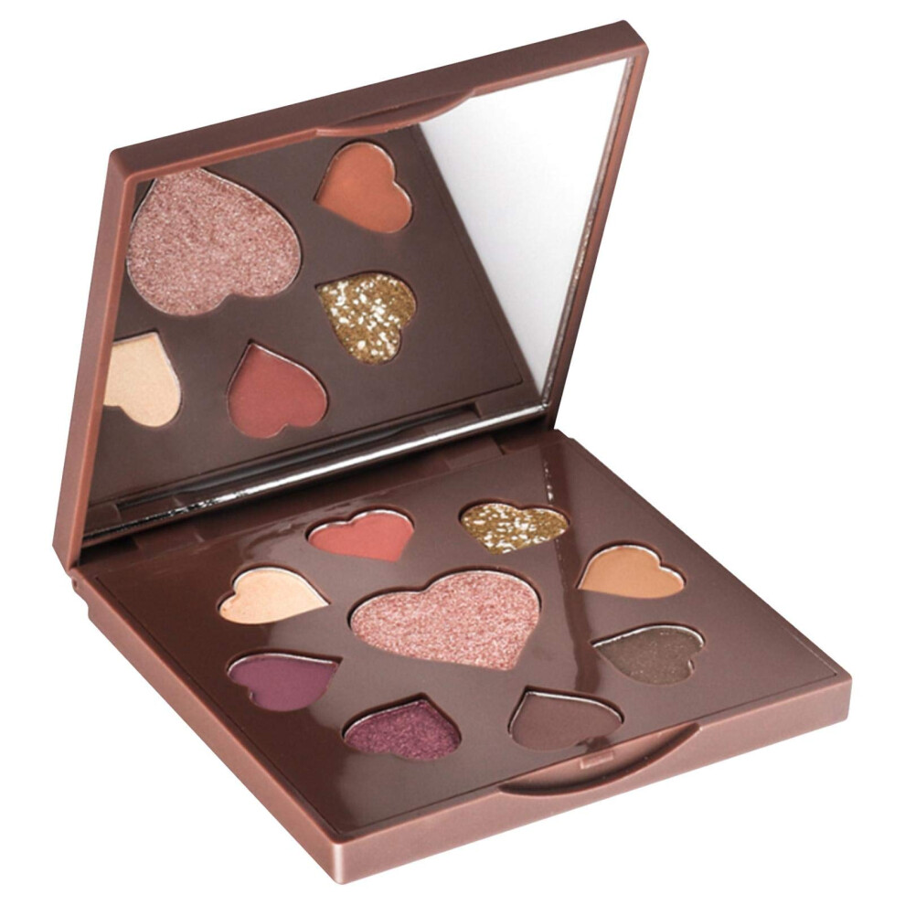 Eyeshadow Palette with Mirror, 9 Colors  Pigmented Waterproof Shimmer and Matte Glitter