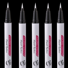 White Liquid Eyeliner Pen Set 5 Pack for Eye Makeup with Bright White Pigment and Precise Graphic Lining
