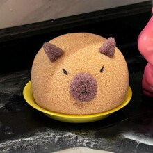 Capybara Soft Exfoliating Bath Sponge for Kids, Cute Cartoon Body Scrubber with Durable PU Design