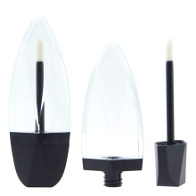 10Pcs 7ml Empty Lip Gloss Tubes with Brush Applicator, Maple Leaf Shape, LeakProof Black Cap