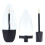 10Pcs 7ml Empty Lip Gloss Tubes with Brush Applicator, Maple Leaf Shape, LeakProof Black Cap 1