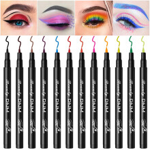 Colorful Liquid Eyeliner Set Waterproof 12PCS Matte Long Lasting with Precise Sponge Tip