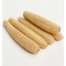 Natural Loofah Sponge Pack of 5, 100% Organic Unbleached Exfoliating Body Scrubber for Men and Women, Gentle Skin Care and Bath Cleaning Use