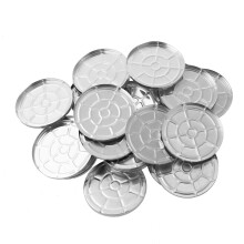 30Pcs 55mm Empty Aluminum Eyeshadow Pans Magnetic Palette Compatible Smooth Edge Finish
